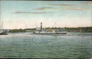 New London CT Steamer Nantasket c1910 Postcard