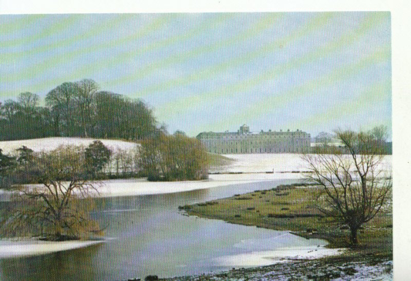 Sussex Postcard - Petworth House - The House from The Lake - 17977A