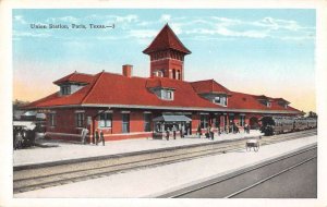 Paris Texas Union Station Vintage Postcard AA43105