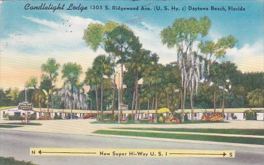 Florida Daytona Candlelight Lodge 1955