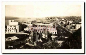 Old Postcard Dieppe Casino Beach and the boulevard of Verdun and sea