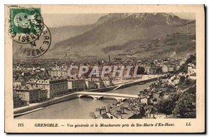 Old Postcard General view Grenoble and Moucherotte taken from Ste Marie En Hant