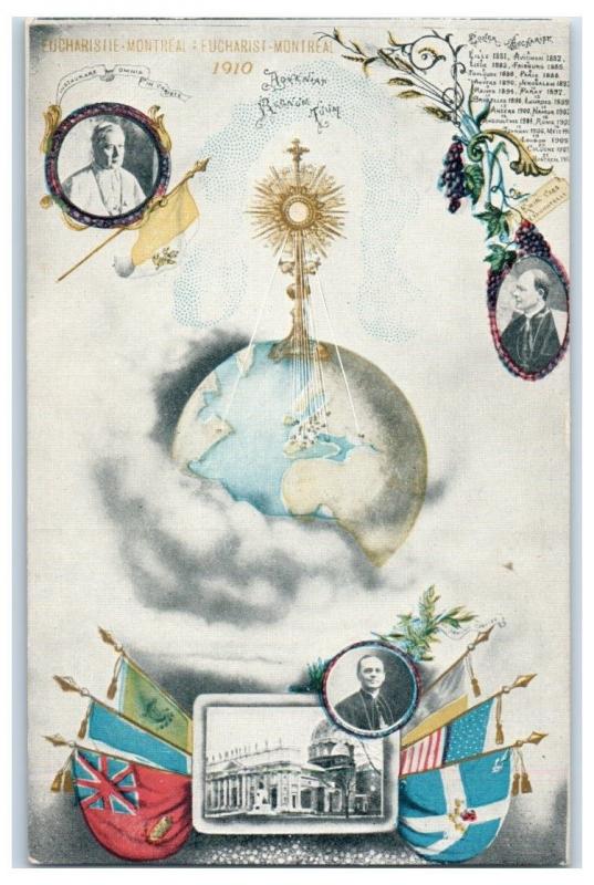1910 21st Eucharistic Congress Montreal, QC Card. Vannutelli Catholic Postcard 