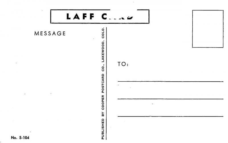 Risque Comic Think You'll Get Any Today, Pal? Fishing c1950s Vintage Postcard 