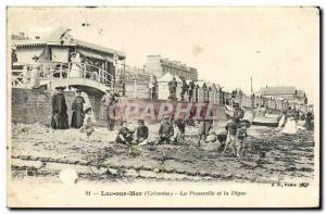 Old Postcard Luc Sur Mer and La Digue Gateway Children