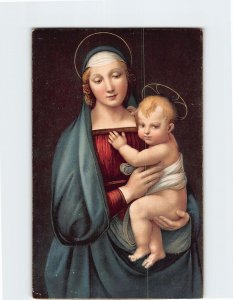 Postcard La Madonna della del Granduca By Raffaello Sanzio, Florence, Italy