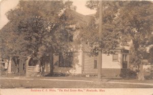 J46/ Monticello Minnesota Postcard c1910 C. E. White Residence Home 40