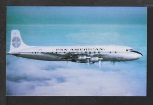 Pan Am DC-7B Postcard 