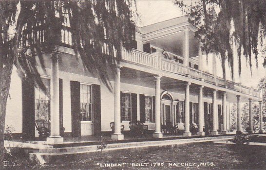 Mississippi Natchez Linden Built In 1790 Albertype