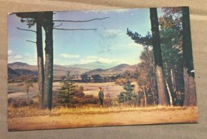 VINTAGE USED POSTCARD - MT WASHINGTON FROM INTERVALE,  WHITE MOUNTAINS N.H.