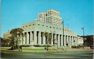 Vtg St Louis Missouri MO Soldiers Memorial Plaza Chrome View Postcard