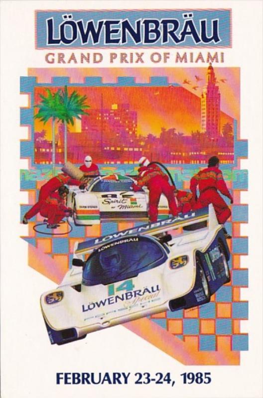 Advertising Lowenbrau Grand Prix Of Miami 1985