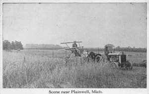 Farmer Plainwell, Michigan, USA Farming 1926 