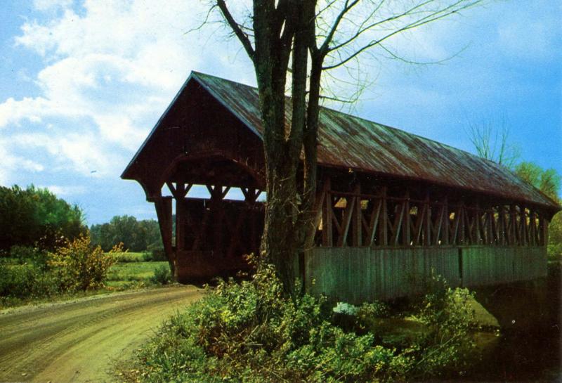 VT - Coventry. Black River Covered Bridge (Vermont)