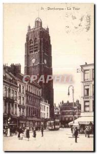 Old Postcard Dunkirk Tower