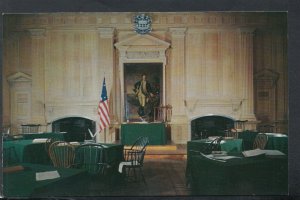 America Postcard - Assembly Room, Independence Hall, Pennsylvania  RS20505