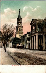 Vtg Charleston South Carolina SC St Michael's Church pre-1908 Postcard