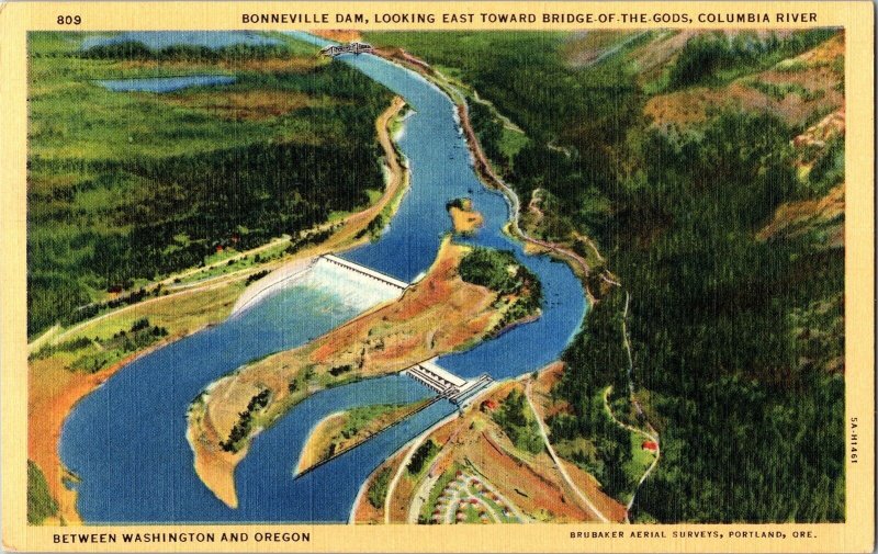 Dam Postcard Vintage 