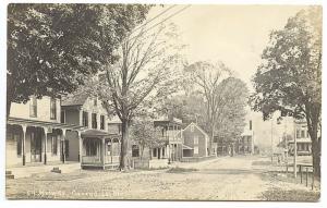 Cavendish VT Dirt Main Street Store Fronts RPPC Real Photo Postcard