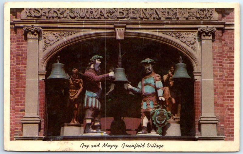 M-44518 Gog and Magog Greenfield Village Dearborn Michigan USA