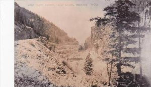 Montana Wolf Creek Wolf Creek Canyon Lake Real Photo RPPC