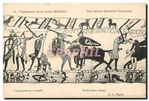 Old Postcard Queen Bayeux Tapestry Mathide the events of the battle