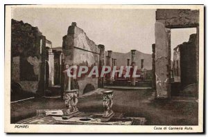 Old Postcard Pompei Casa di Cornelio Rufo