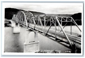 Tennessee TN Postcard RPPC Photo Marion County Memorial Bridge c1940's Vintage