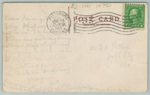 Pittsburg Kansas~US Post Office~c1910 Postcard