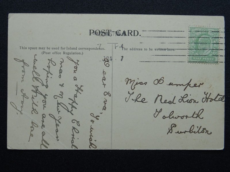 Ireland CLONES The Water Fountain CHRISTMAS GREETING c1905 Postcard by Mc Sherry