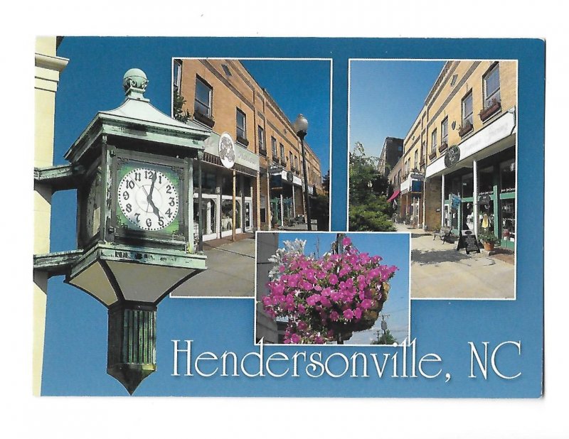 Hendersonville North Carolina Split View 4 by 6 card