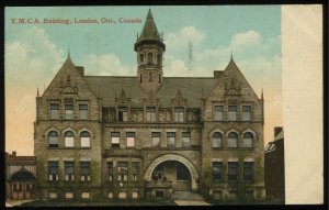 Y.M.C.A. Building, London, Ontario, Canada. 1912 Valentine & Sons postcard