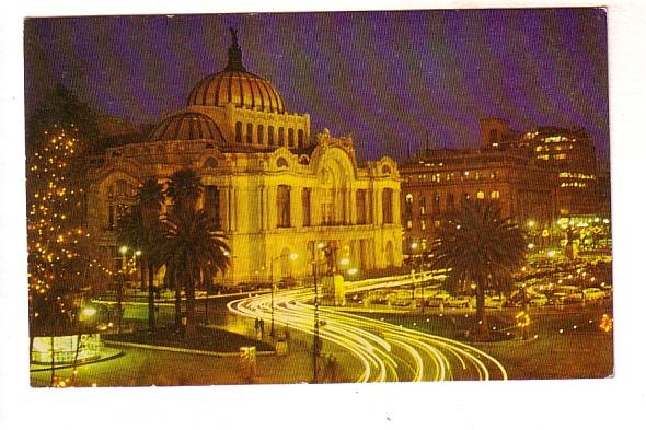 Palace of Fine Arts, Night View, Mexico