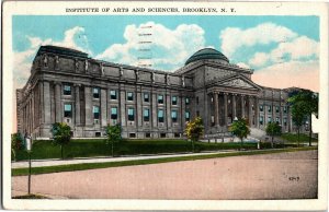 Institute of Arts and Sciences, Brooklyn NY c1931 Vintage Postcard E43