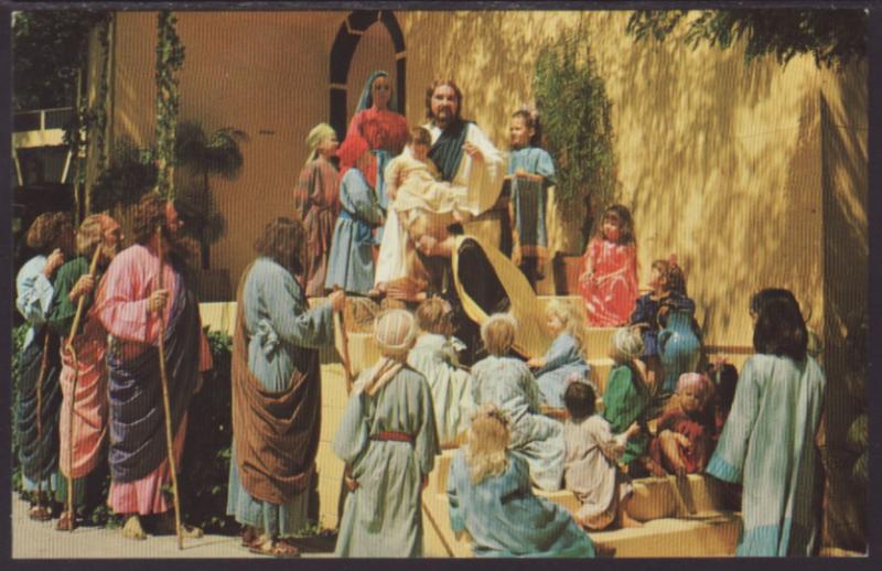 Jesus With the Children,Black Hills Passion Play,SD Postcard