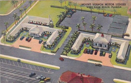 Mount Vernon Motor Lodges West Palm Beach Florida Curteich