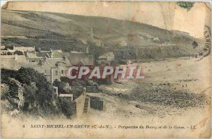 Old Postcard Saint Michel en Greve C N Perspective Bourg and Greve