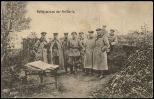 Germany WWI Artillery Direction HQ  Patriotic Postcard G67492