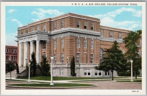 YMCA A&M College Station TX Postcard Curt Teich American Art 1930s H82