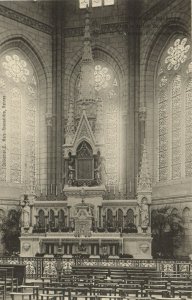 PC FRANCE, RENNES, CHURCH INTERIOR, Vintage Postcard (b31587)