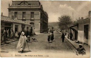 CPA AK Algérie-Batna-Rue d'Alger et le Théatre (238702)