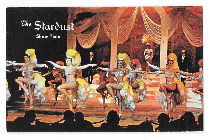 Las Vegas NV Stardust Hotel Show Time Dancers Showgirls Vintage Postcard