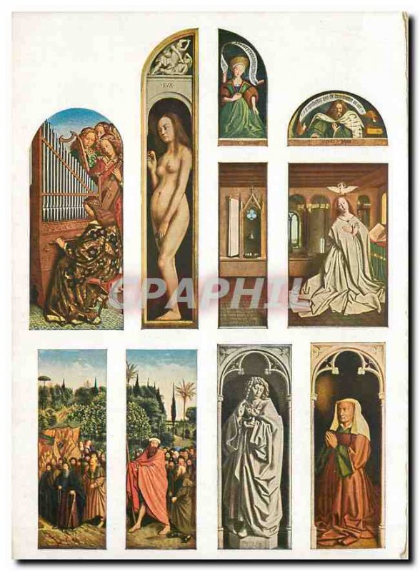 Modern Postcard Van Eyck Polyptyque Cand