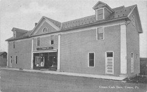 Cresco Cash Store  J A. Seguine C-1910 Postcard roadside 20-7778