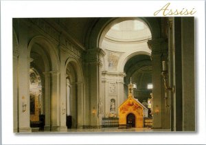 postcard Italy - Basilica of Saint Mary of the Angels - interior view