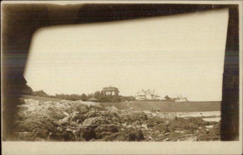 Possibly Newport RI From the USS Mississippi Real Photo Postcard c1915