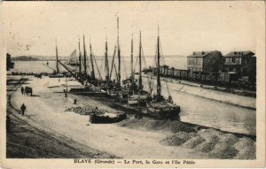 CPA BLAYE - Le Port la Gare et l'Ile Patée (140293)