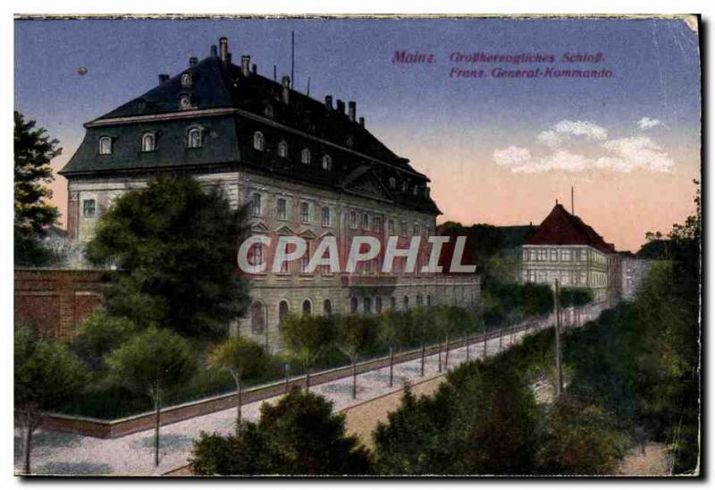 Old Postcard Schloss Mainz Grodherrogtiches