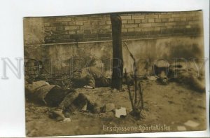 461217 1918 year Revolution in Germany Berlin Shot Spartacists photo postcard