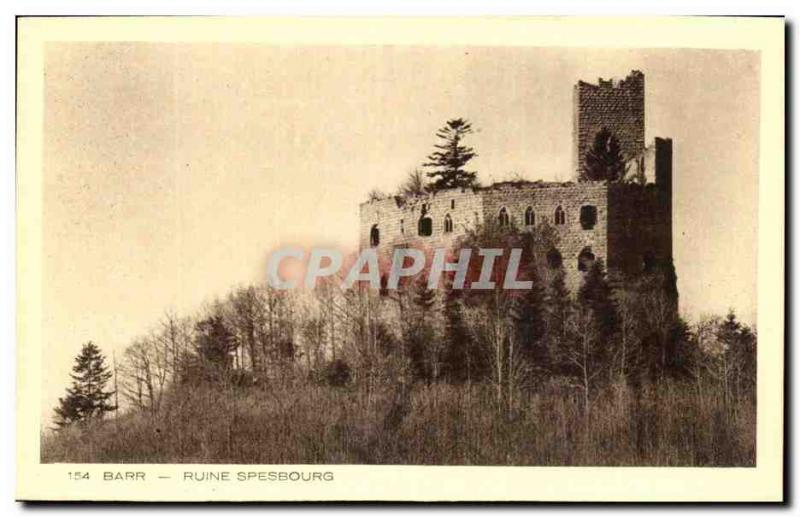 Postcard Old Ruin Barr Spesbourg